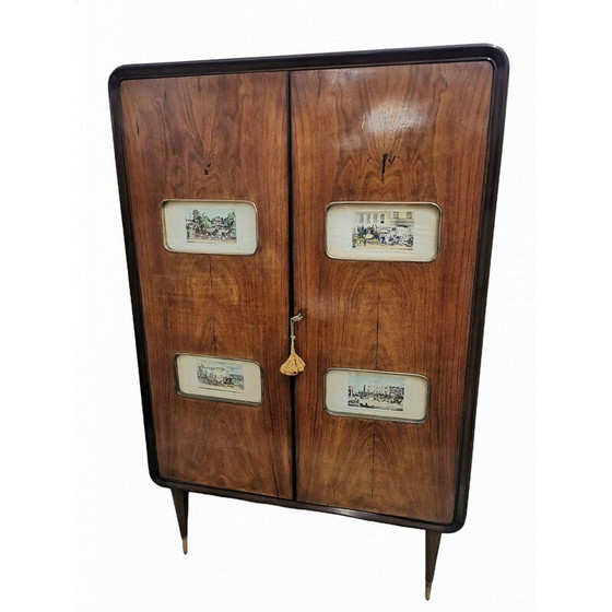 Image 1 of Meuble de bar vintage en bois, 1950