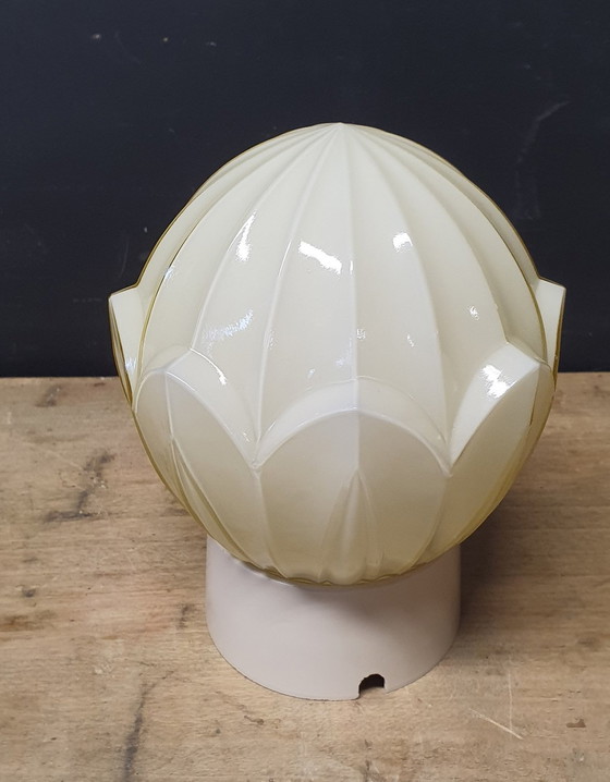 Image 1 of 1837 Plafonnier en verre Thabur Vintage