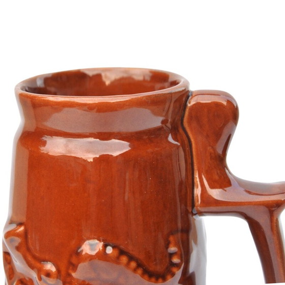 Image 1 of Tasse vintage en céramique brune de Spila, Pologne 1970