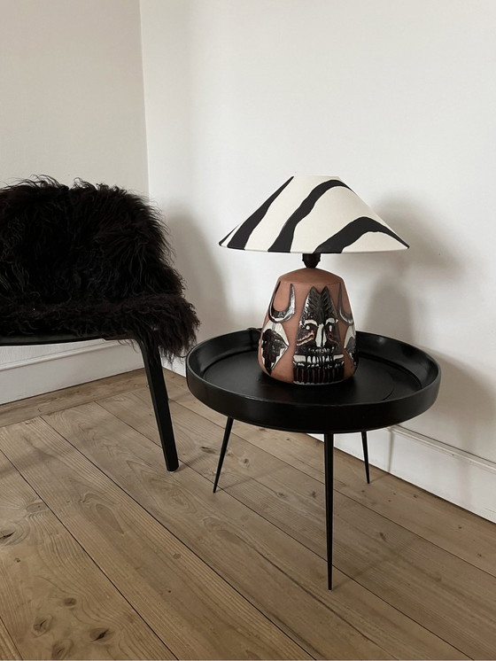 Image 1 of Lampe de table Elsie Borelius, Swedish Vintage, Large, Unique, Graphic, Midcentury 70S