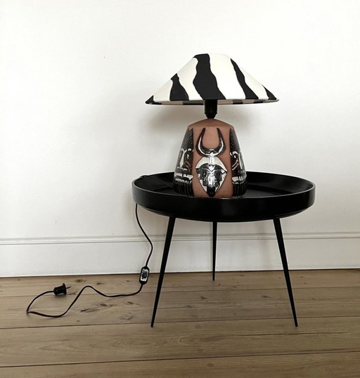 Lampe de table Elsie Borelius, Swedish Vintage, Large, Unique, Graphic, Midcentury 70S