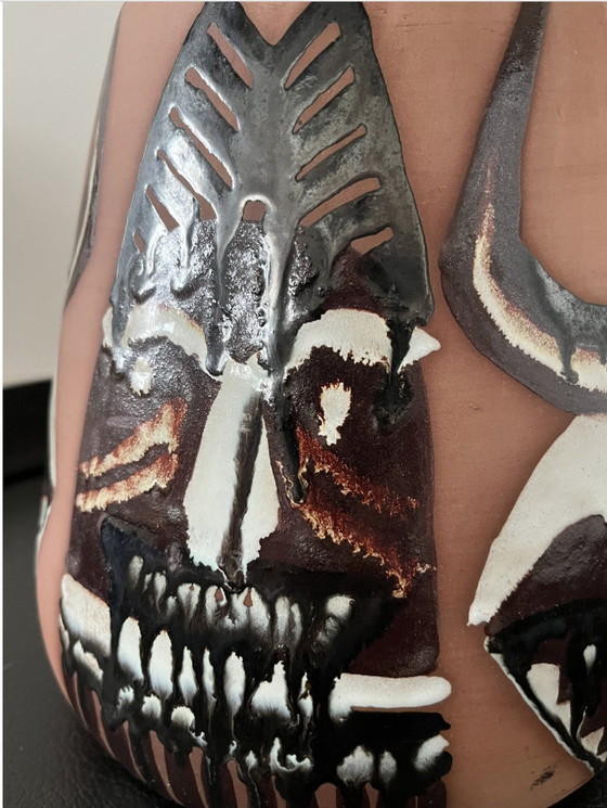 Image 1 of Lampe de table Elsie Borelius, Swedish Vintage, Large, Unique, Graphic, Midcentury 70S