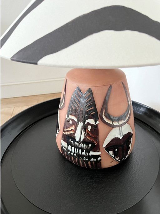 Lampe de table Elsie Borelius, Swedish Vintage, Large, Unique, Graphic, Midcentury 70S