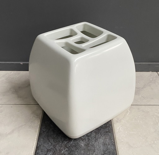 Quadro Schonbuch White Umbrella Stand Designed By Gerd Lange 1970S