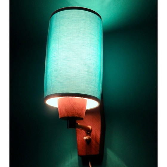 Image 1 of Paire d'appliques vintage "Vitrika" en bois de rose, Danemark 1960