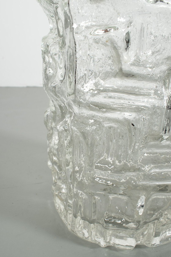 Image 1 of Vase de sol vintage en verre clair