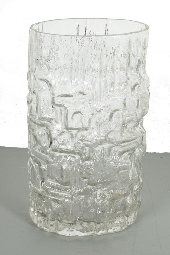 Image 1 of Vase de sol vintage en verre clair