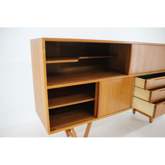 Image 1 of Buffet haut vintage en teck par Kurt Ostervig, Danemark années 1960