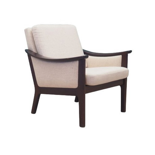 Fauteuil beige, Design danois, 1970S, Production : Danemark