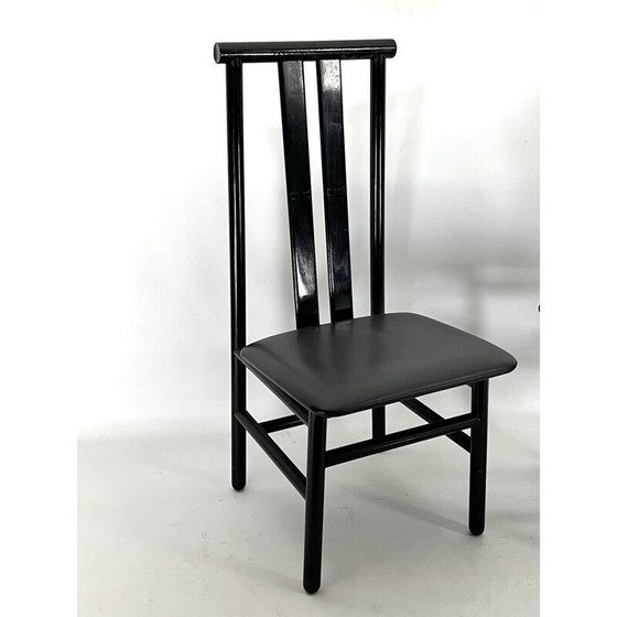 Image 1 of Ensemble de 4 chaises de salle à manger Zea vintage par Annig Sarian pour T70, Italie 1980