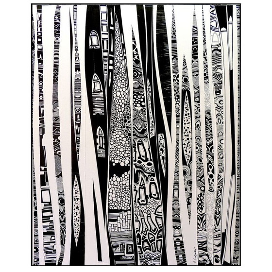 Image 1 of Tableau ancien "Ballade au Parc Guell" par Alain Carpentier