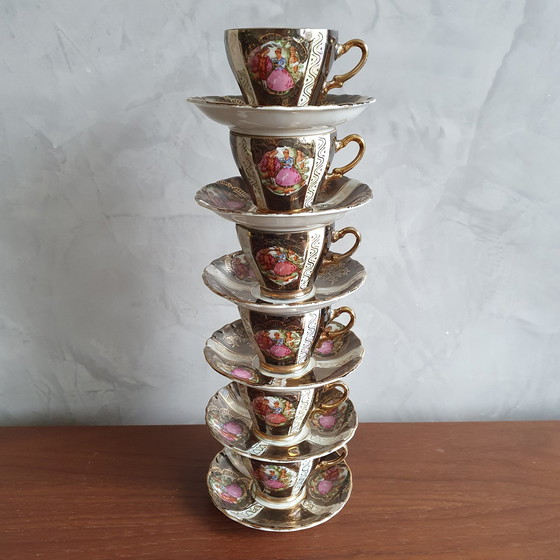 Image 1 of Set de tasses 70s Copper 9-Piece