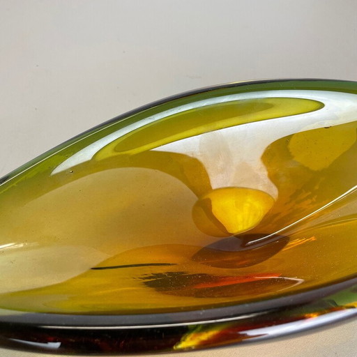 Centre de table vintage en verre de Murano, Italie, années 1970