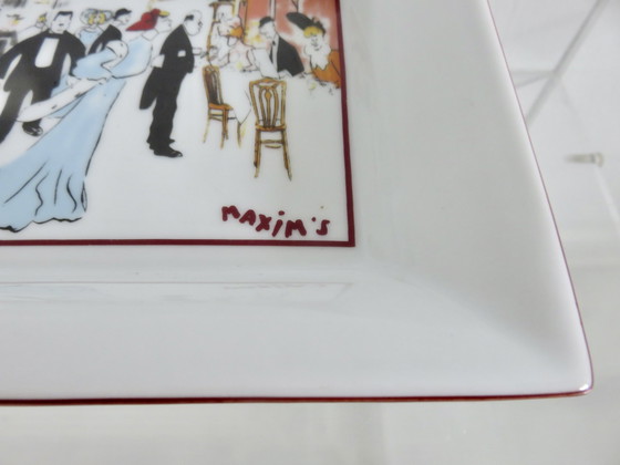 Image 1 of Cendrier " Maxim'S " De Paris En Porcelaine