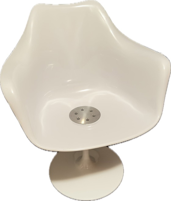 Image 1 of Chaise tulipe blanche de Rudi Bonzanini 1970S