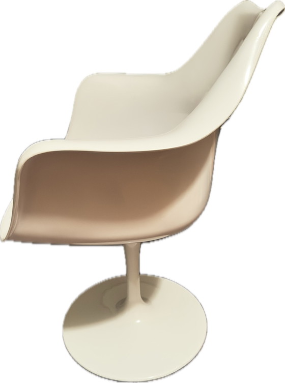 Image 1 of Chaise tulipe blanche de Rudi Bonzanini 1970S