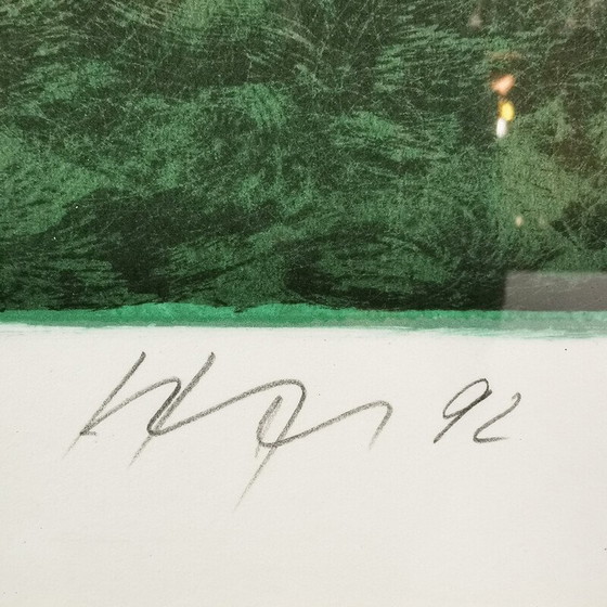 Image 1 of Graphisme abstrait vintage d'Edgar Hofschen, 1992