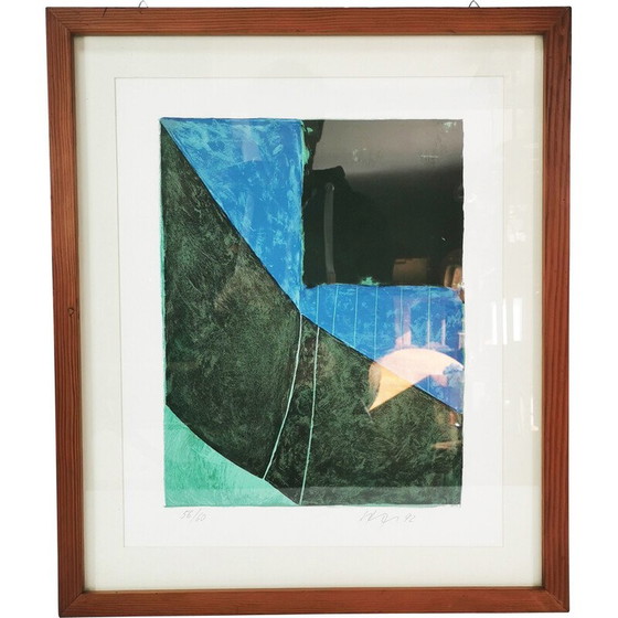 Image 1 of Graphisme abstrait vintage d'Edgar Hofschen, 1992