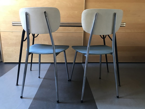 Image 1 of Table Fifties/Sixties avec 2X chaises