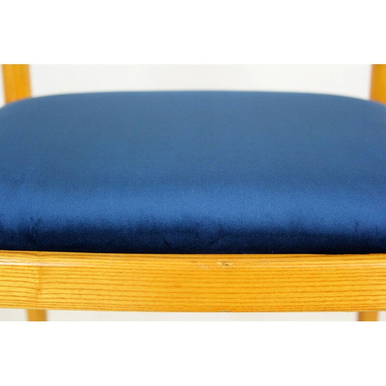 Image 1 of Ensemble de 4 chaises de salle à manger en frêne de TON, années 1960