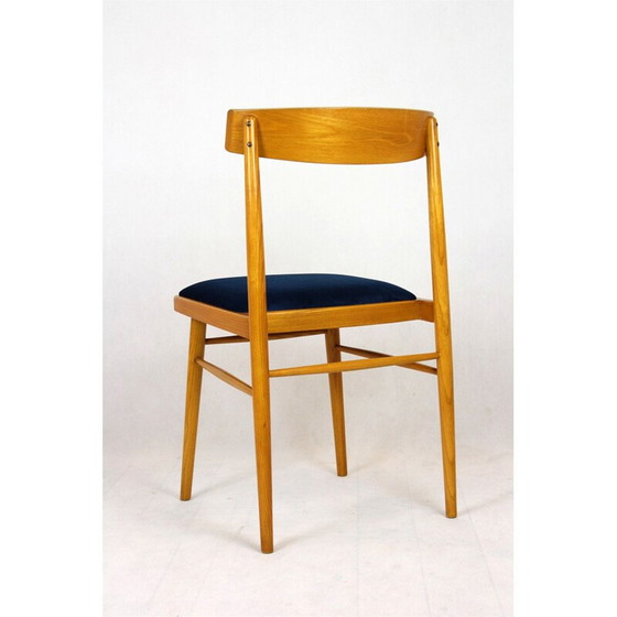 Image 1 of Ensemble de 4 chaises de salle à manger en frêne de TON, années 1960