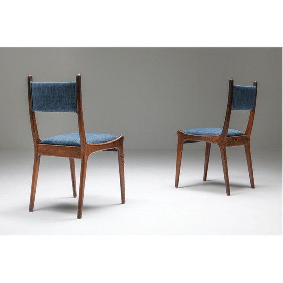 Image 1 of Ensemble de 8 chaises colorées vintage, Belgique 1950