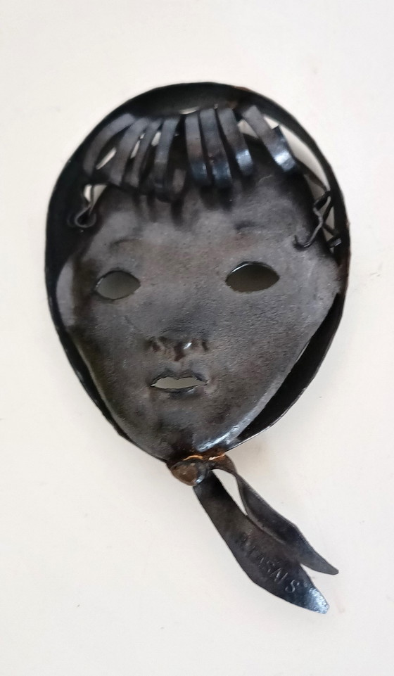 Image 1 of P Casals Wall Head Metal Art Fifties