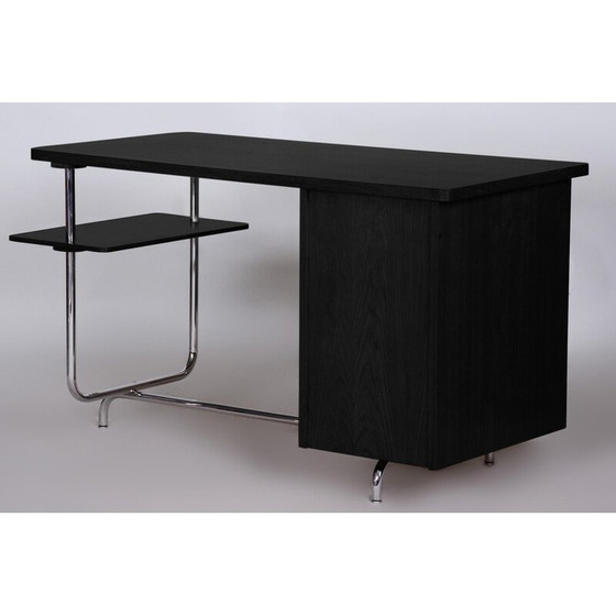 Image 1 of Bureau vintage Bauhaus en bois de chêne par Jindrich Halabala, années 1930