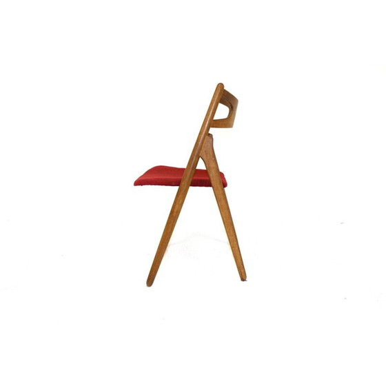 Image 1 of Ensemble de 4 chaises vintage en chêne et teck 1960s