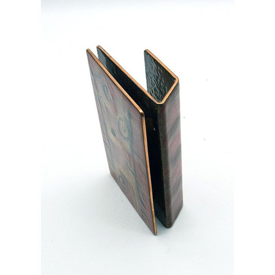 Image 1 of Poignée de porte vintage en cuivre émaillé par Paolo de Poli, 1950