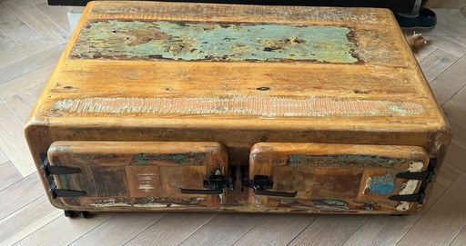 Table basse en bois de manguier