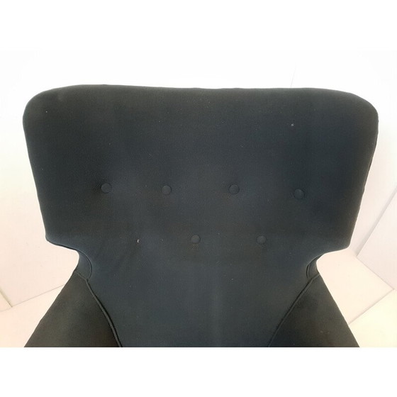 Image 1 of Fauteuil vintage "Calysse" en crin de cheval par Henri Caillon pour Erton, 1950