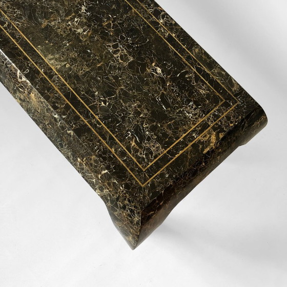 Image 1 of Table basse vintage en marbre par Maitland-Smith Tessellé ,USA 1980
