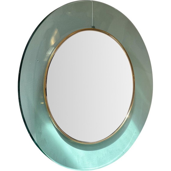Image 1 of Miroir rond du milieu du siècle modèle 1699 par Max Ingrand pour Fontana Arte, Italie années 60