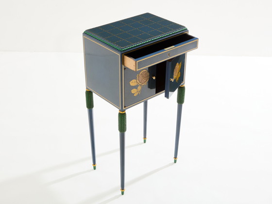 Image 1 of Paul Follot Petite armoire en hêtre peint 1920