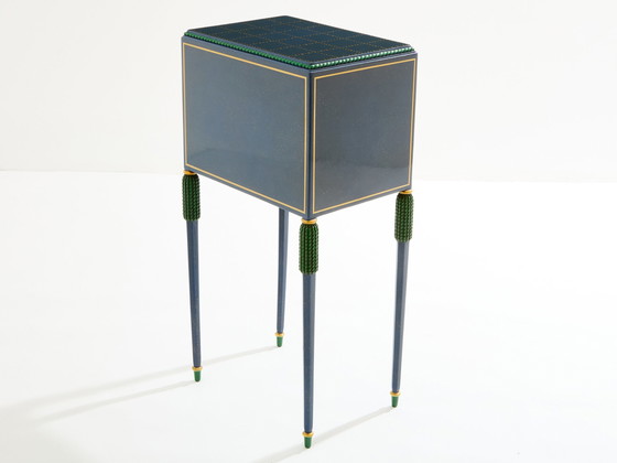 Image 1 of Paul Follot Petite armoire en hêtre peint 1920