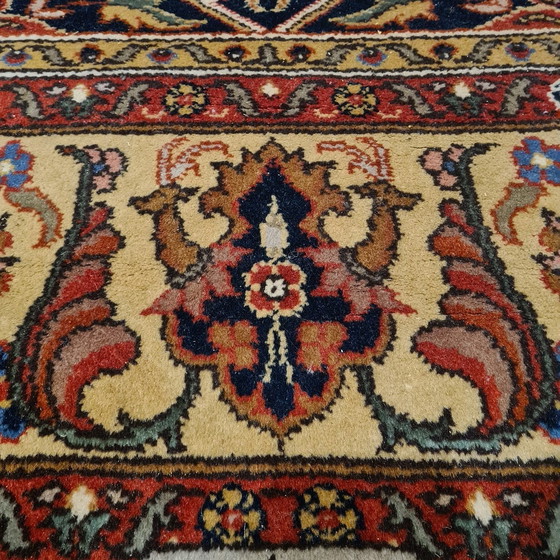 Image 1 of Tapis indien avec mélange de motifs "Isfahan"/"Kechan" années 1980