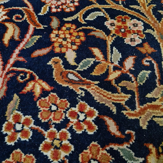 Image 1 of Tapis indien avec mélange de motifs "Isfahan"/"Kechan" années 1980