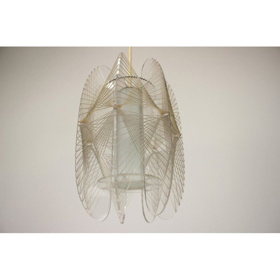 Image 1 of Lustre vintage "toile d'araignée", Tchécoslovaquie, années 1960