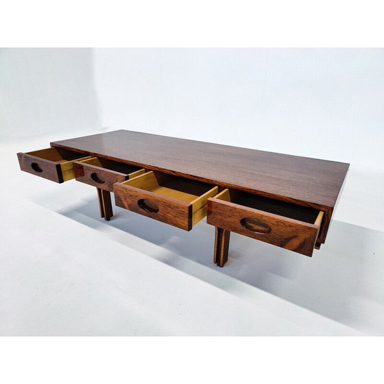 Image 1 of Table basse en bois du milieu du siècle par Gianfranco Frattini pour Bernini, Italie, années 1960