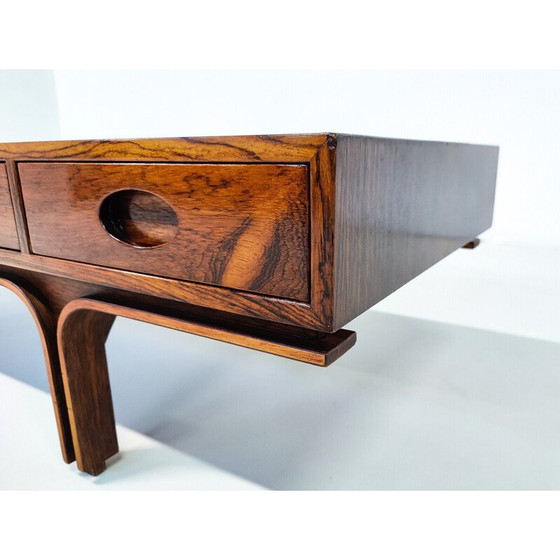 Image 1 of Table basse en bois du milieu du siècle par Gianfranco Frattini pour Bernini, Italie, années 1960