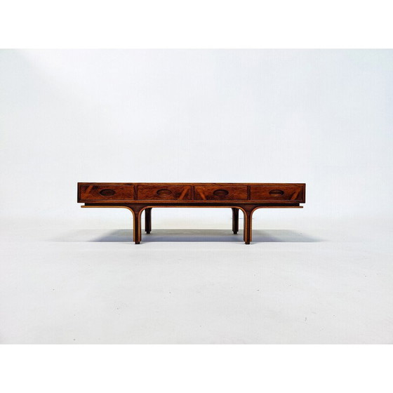 Image 1 of Table basse en bois du milieu du siècle par Gianfranco Frattini pour Bernini, Italie, années 1960