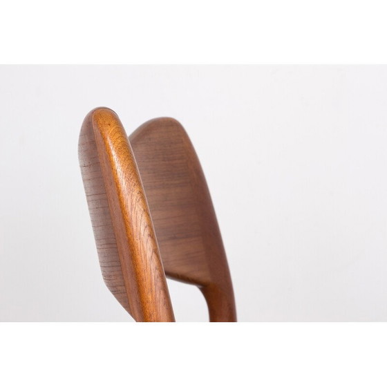 Image 1 of Ensemble de 4 chaises en teck et corde par Arne Hovmand Olsen pour Mogens Kold, Danemark 1960