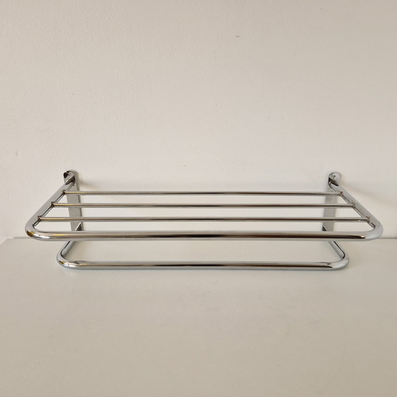 Image 1 of Porte-manteau vintage chromé