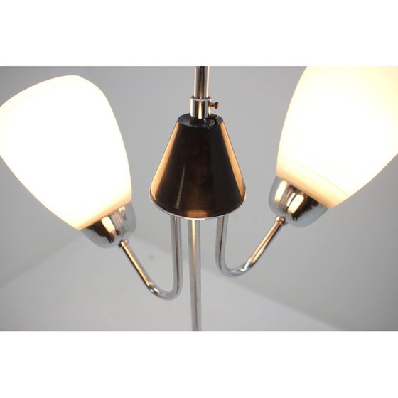 Image 1 of Lustre vintage en verre et métal par Lidokov, Tchécoslovaquie 1940