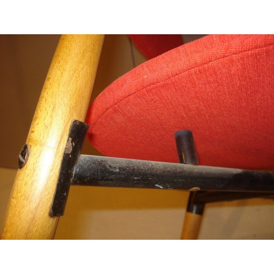 Image 1 of Fauteuil scandinave en hêtre - années 1950