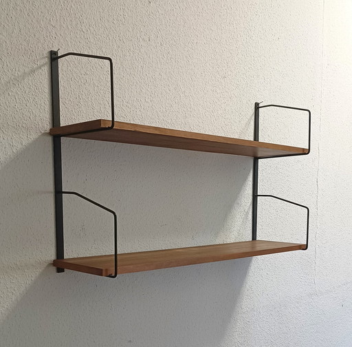 Étagère murale des années 60 avec deux étagères