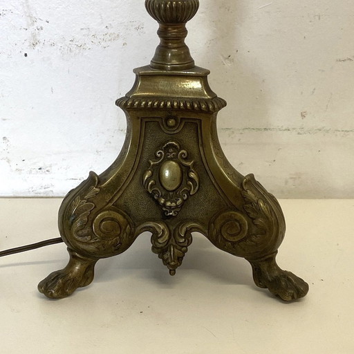 Pied De Lampe En Bronze