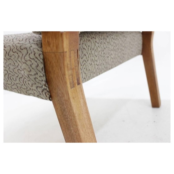 Image 1 of Fauteuil vintage en tissu gris tchèque - années 1960