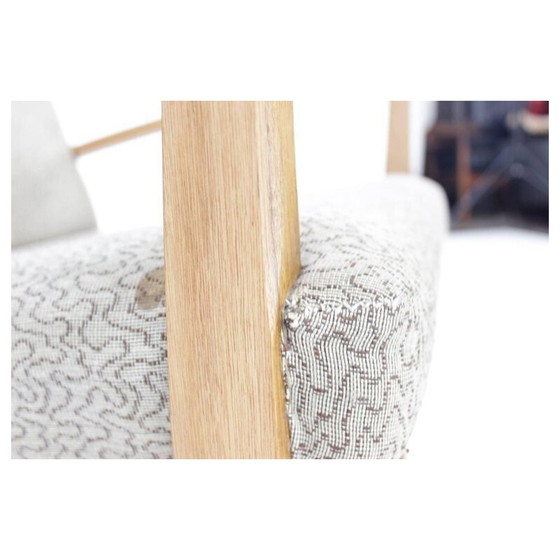 Image 1 of Fauteuil vintage en tissu gris tchèque - années 1960